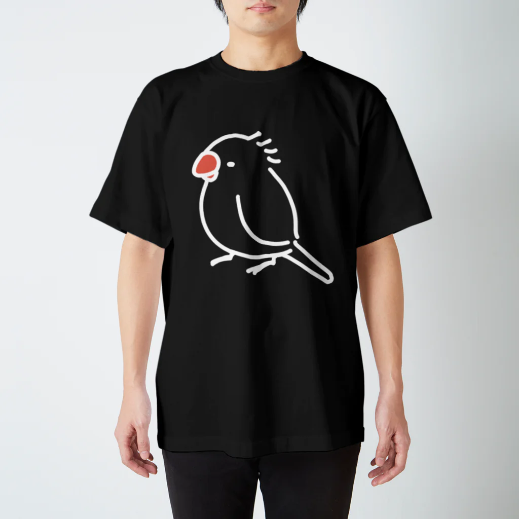 へんてこな文鳥さんのお店のアホ毛がひどい文鳥 スタンダードTシャツ