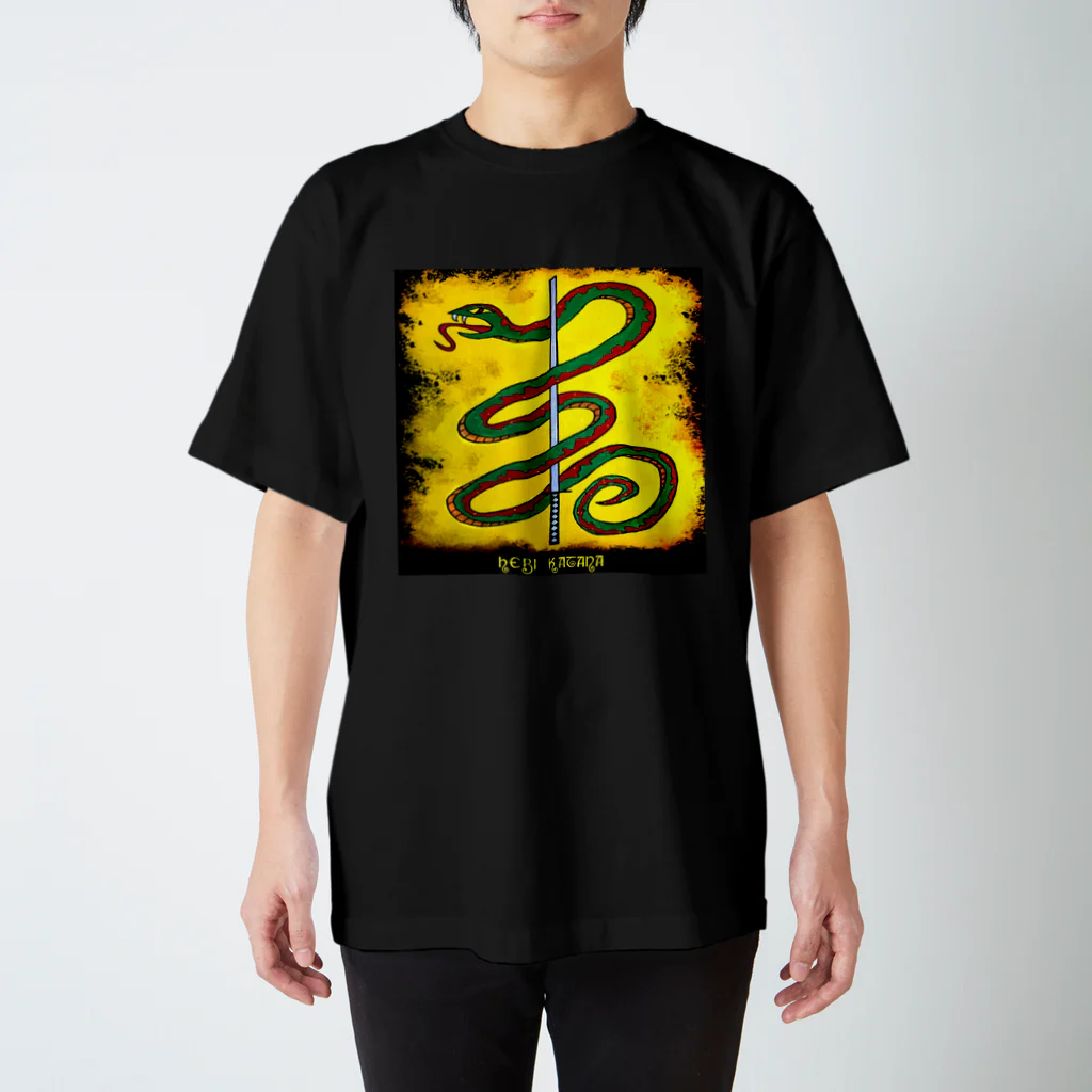 Hebi KatanaのHebi Katana logo T-shirt Regular Fit T-Shirt