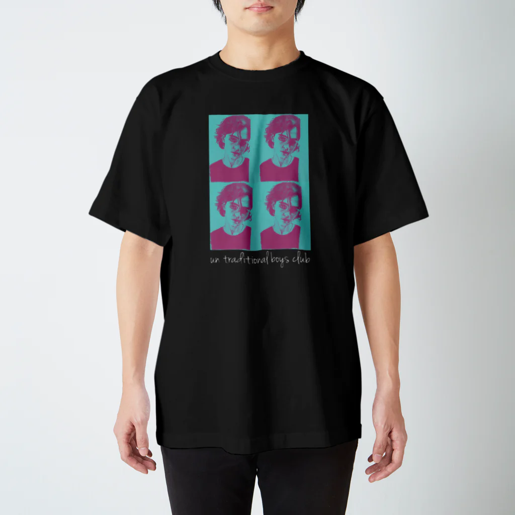 UN TRADITIONAL BOYS CLUBのboy color 文字BLACK スタンダードTシャツ