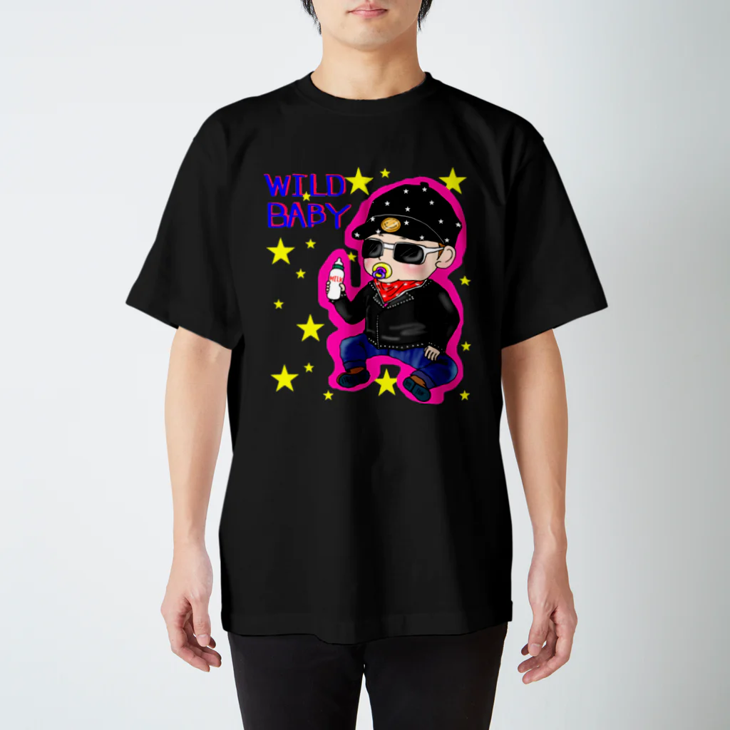 wakukira mai artのwild baby スタンダードTシャツ