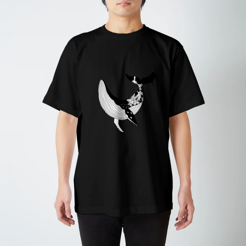 ぱくちのお店の桜吹雪くくじら（改定） Regular Fit T-Shirt