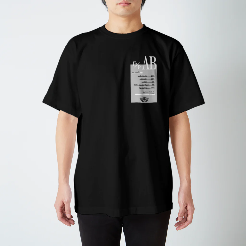 CHILL etc.のAB型★モノクロ Regular Fit T-Shirt