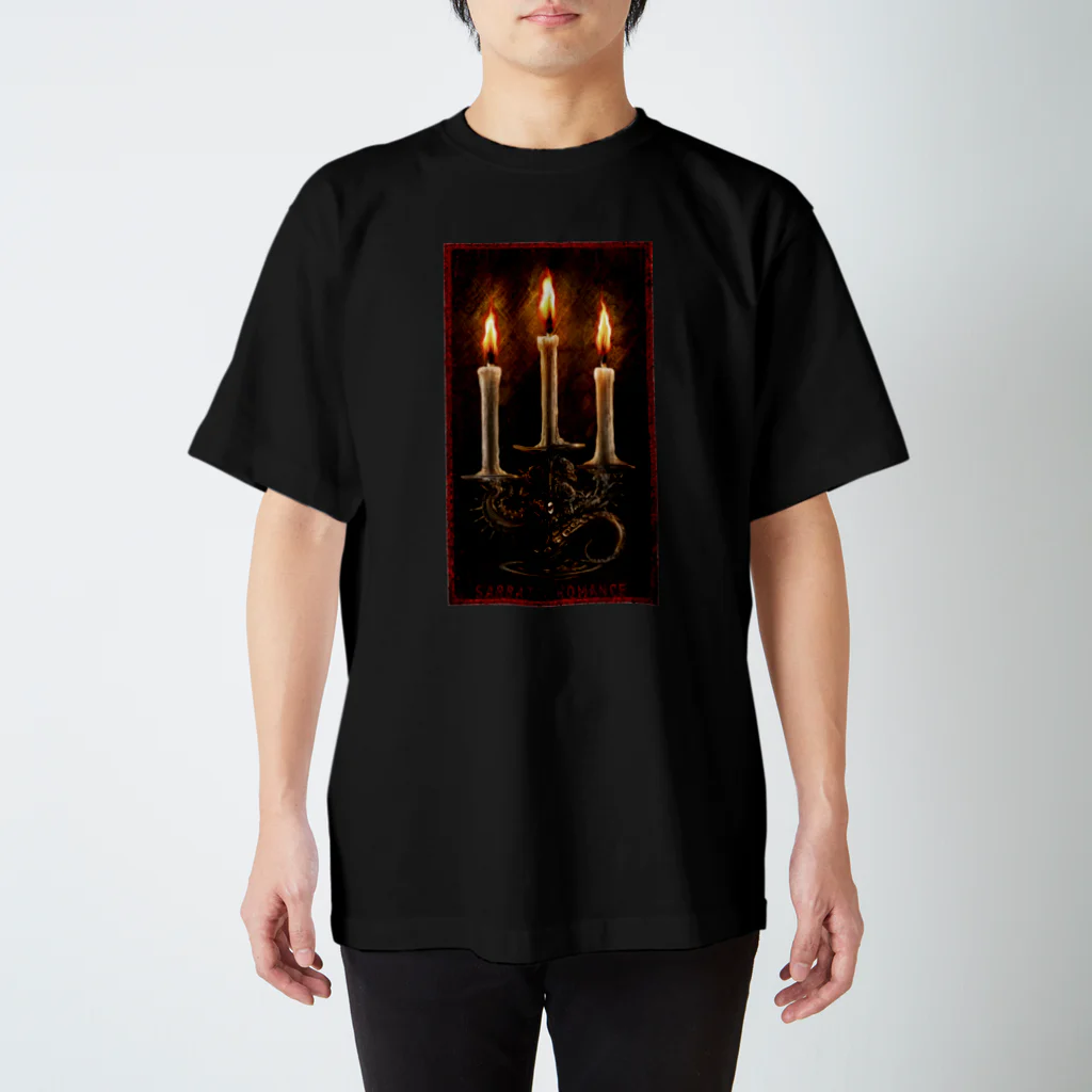 Sabbatic RomanceのCthulhu Candle Regular Fit T-Shirt