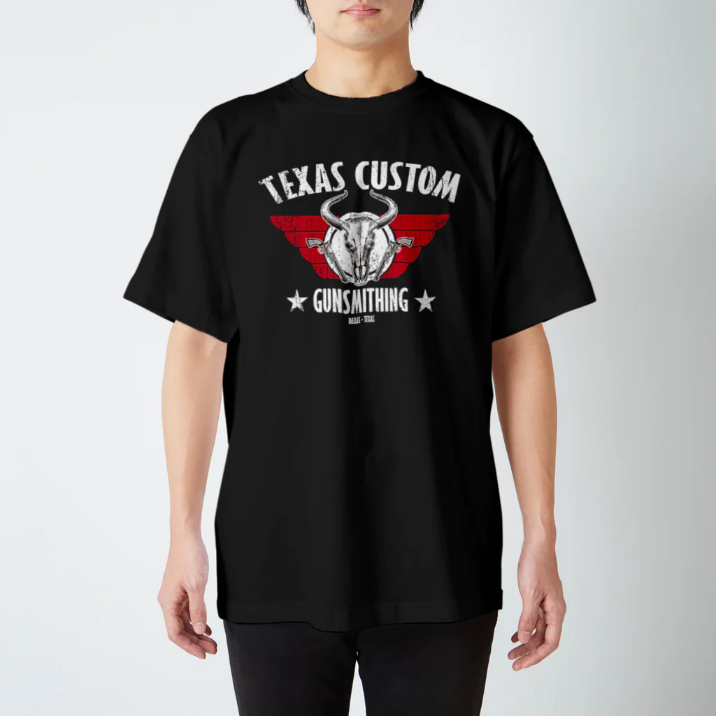 TEXAS CUSTOM GUNSMITHINGのTEXAS CUSTOM GUNSMITHING BULL SKULL スタンダードTシャツ