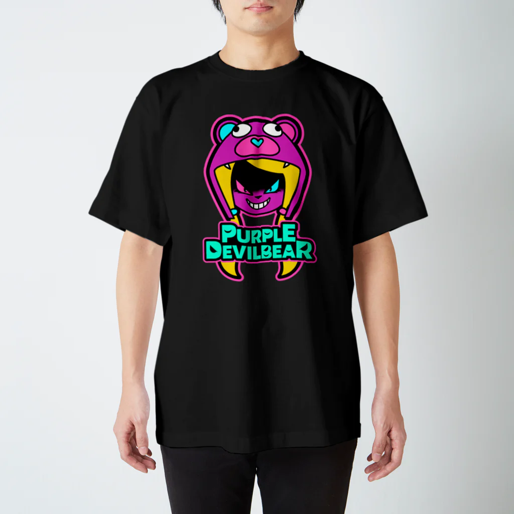 SPC SHOP!!!!!のPurpleDevilBear Regular Fit T-Shirt