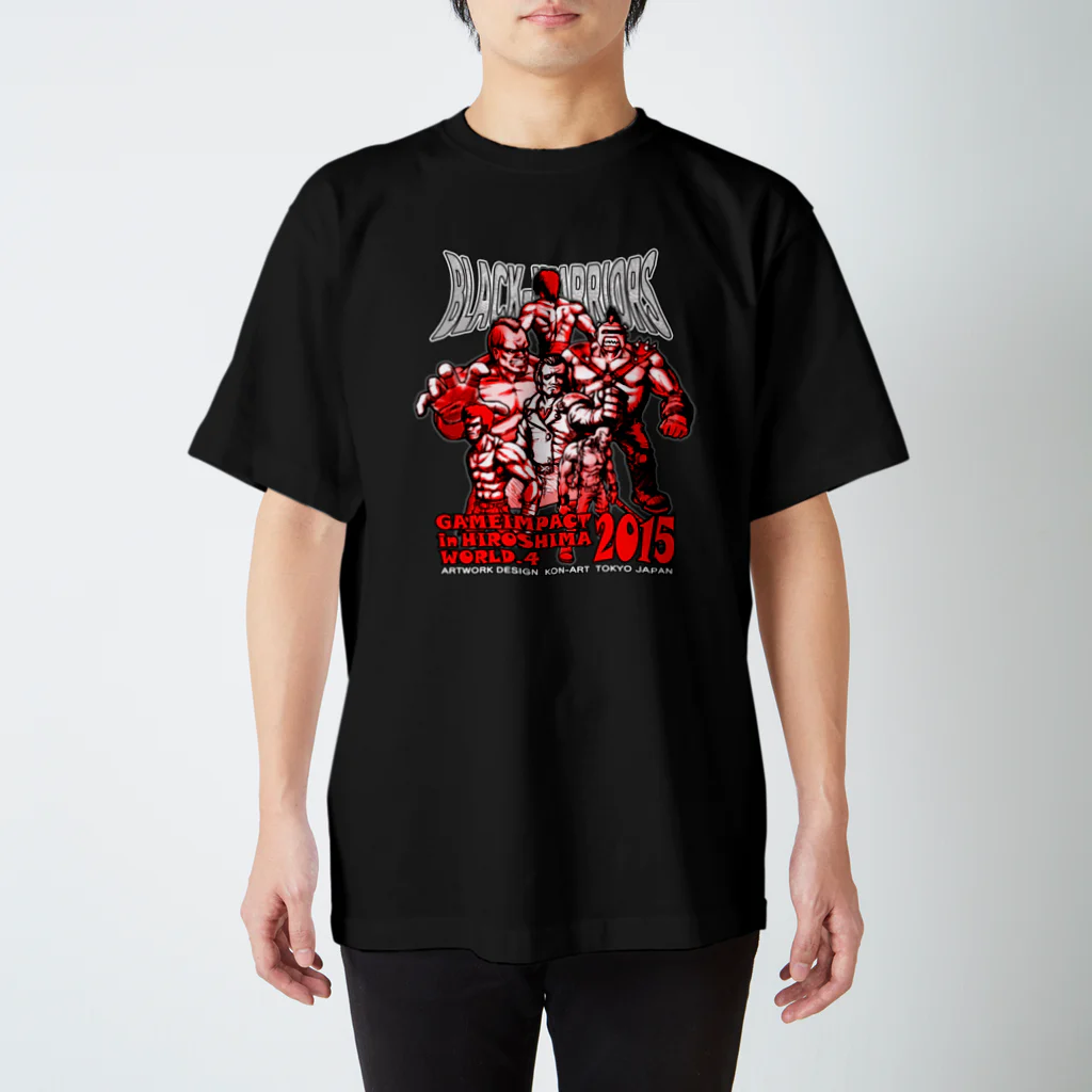 Kon-ART グッズショップのBLACK WARRIORS スタンダードTシャツ