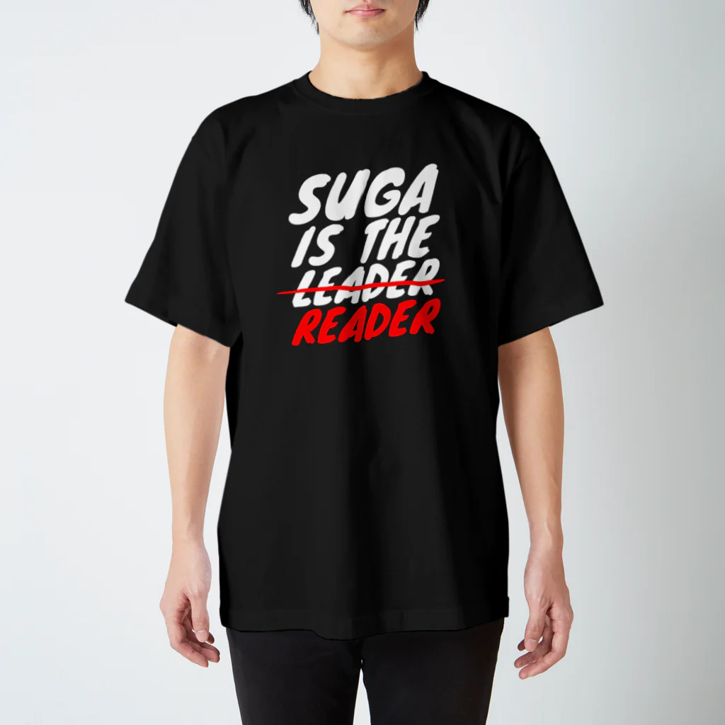 gemgemshopの菅は指導者(LEADER)ではなく読む人(READER) スタンダードTシャツ