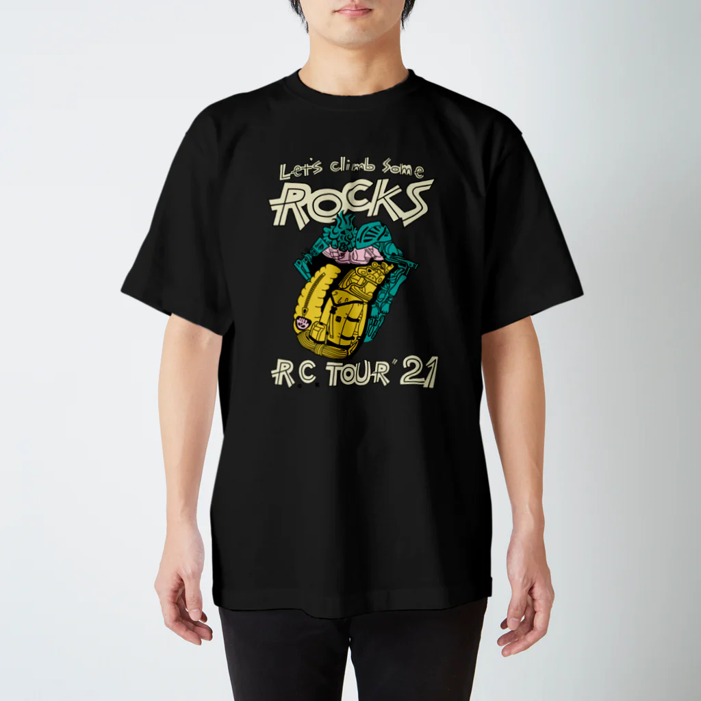 丘沢屋のROCK　緑 スタンダードTシャツ