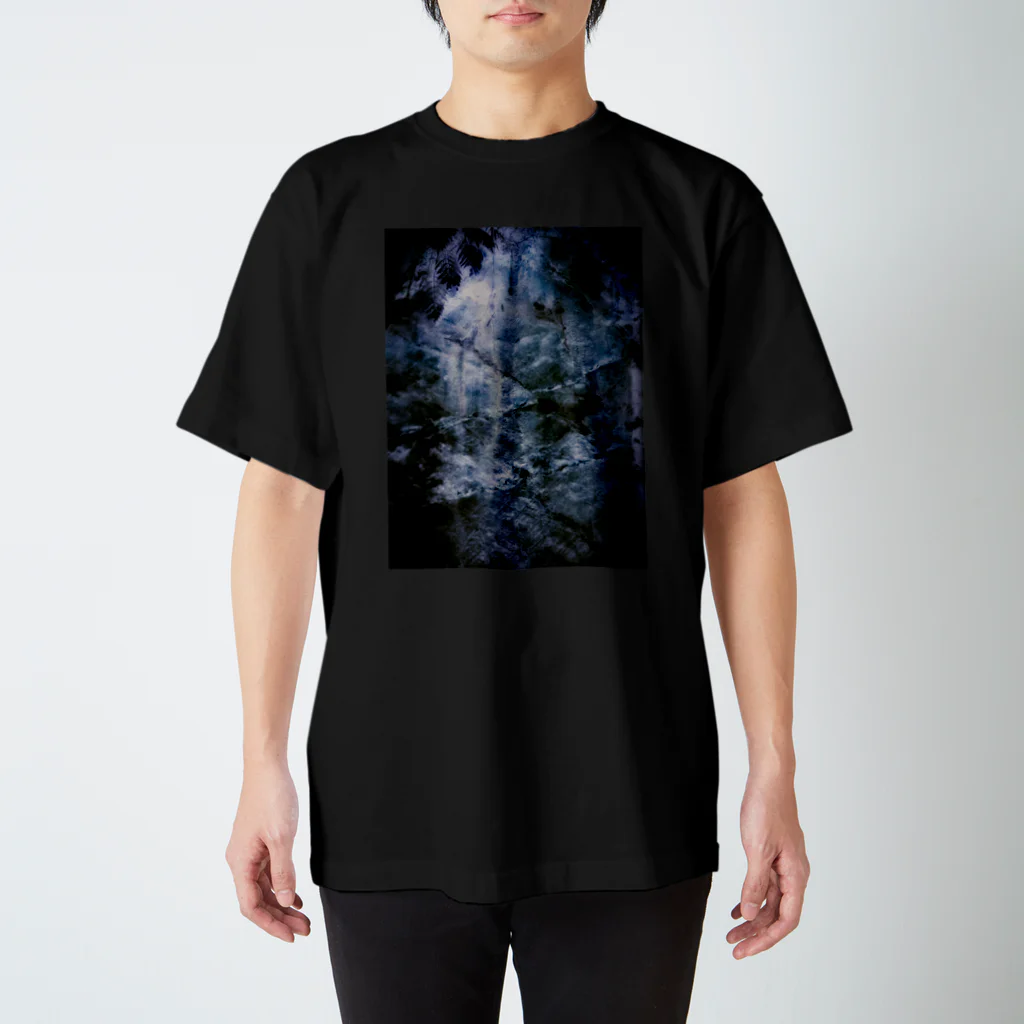 余白/yohakuのArtwork#1 岩肌 スタンダードTシャツ
