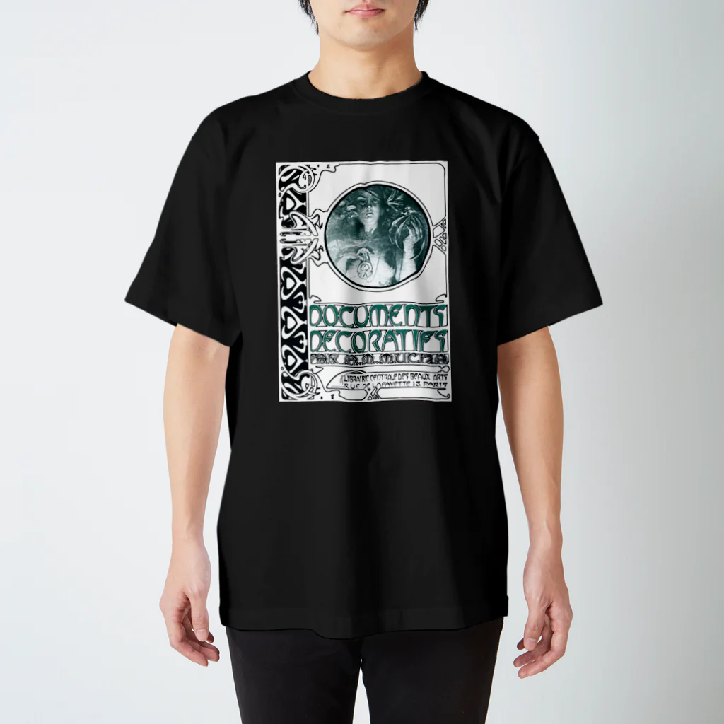 art-standard（アートスタンダード）のミュシャ（Alfons Maria Mucha） / Cover of Documents Decoratifs スタンダードTシャツ