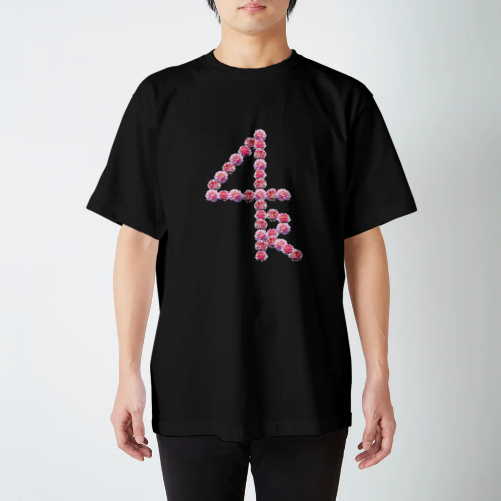 刺青 彫虎ARTのフォーティアール（牡丹） スタンダードTシャツ