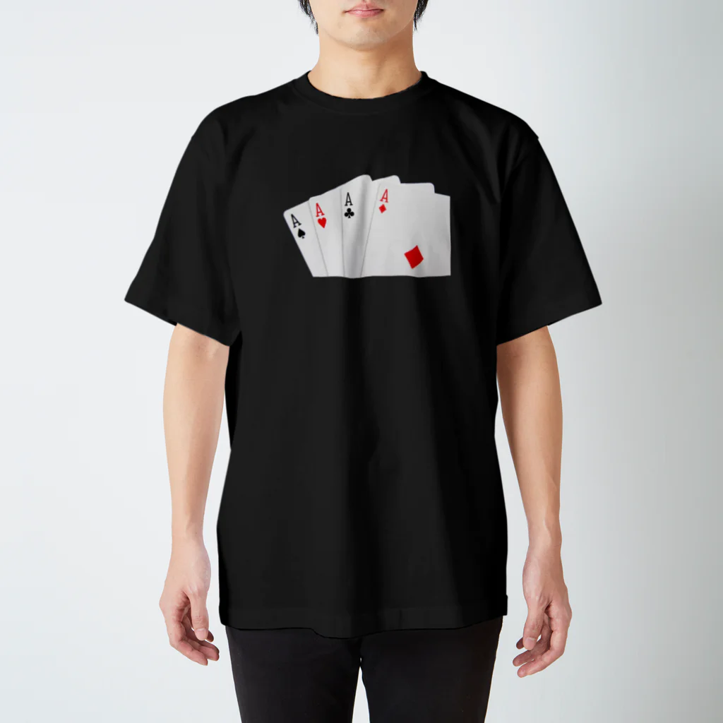 aikenkaのエースの4カード トランプ Regular Fit T-Shirt