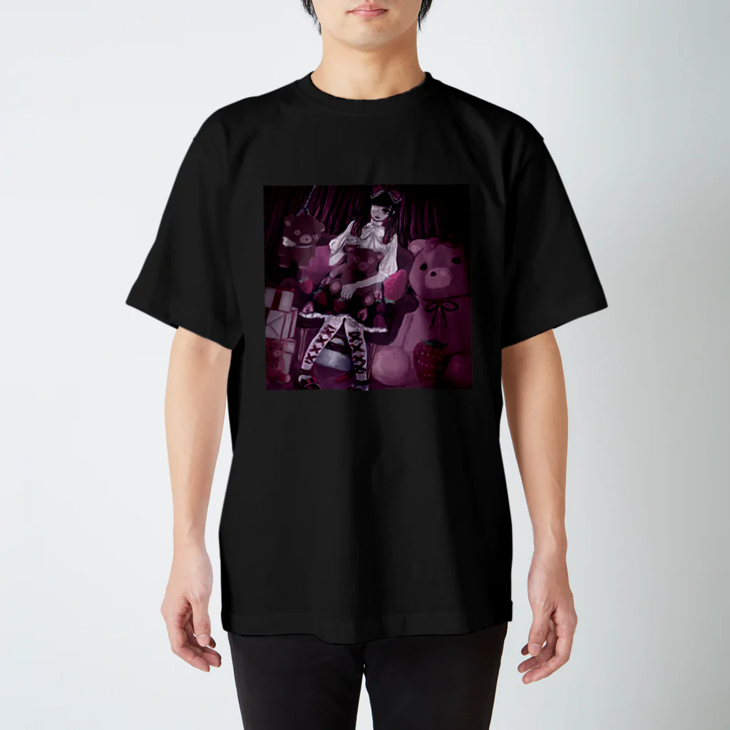 nahunahuの苺 Regular Fit T-Shirt