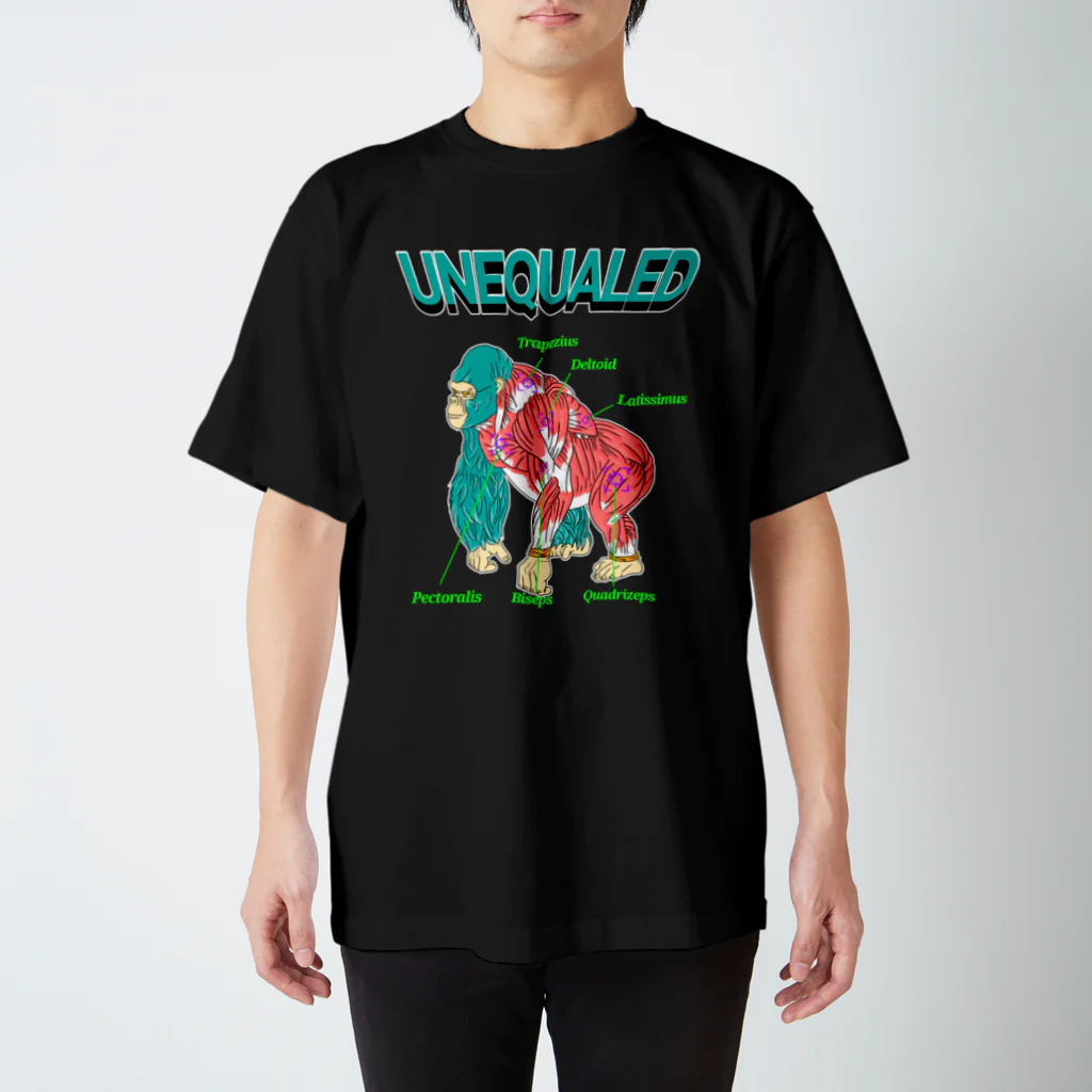 UNEQUALED/VERTEXの解剖学 スタンダードTシャツ