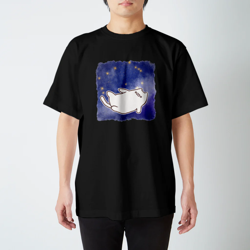 にゃんぱん屋さんの星空のジャムねこ スタンダードTシャツ