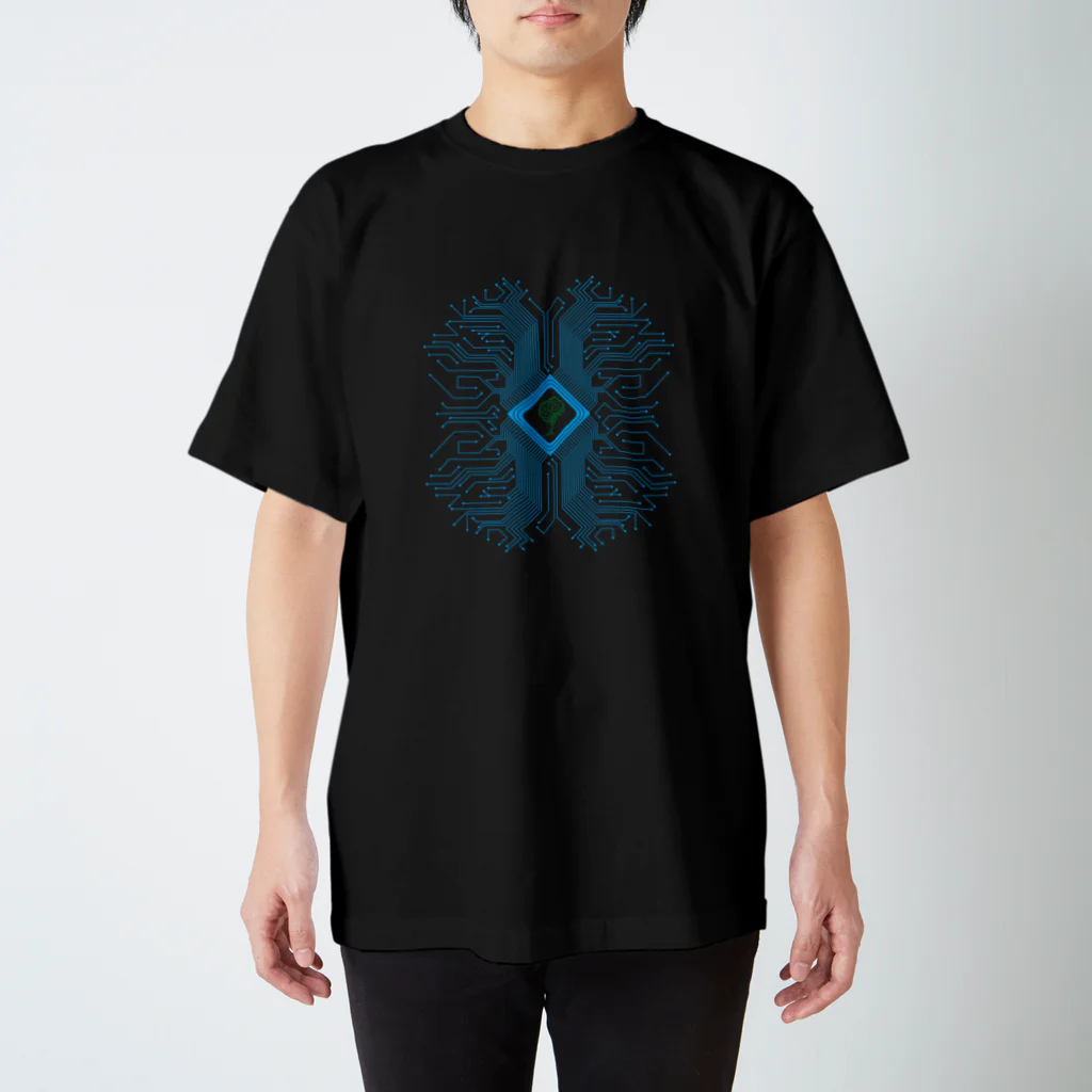 PIXEL SCREENのHYBRID TREE DATA Regular Fit T-Shirt