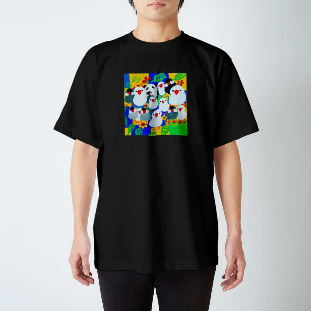 Bunbonbenの文鳥一家小松菜推奨の会 スタンダードTシャツ