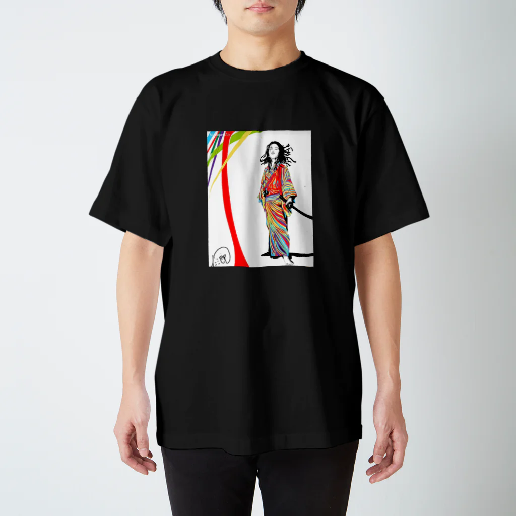 Nisaburo ☆kのカラフルサムライ。斬る。 Regular Fit T-Shirt