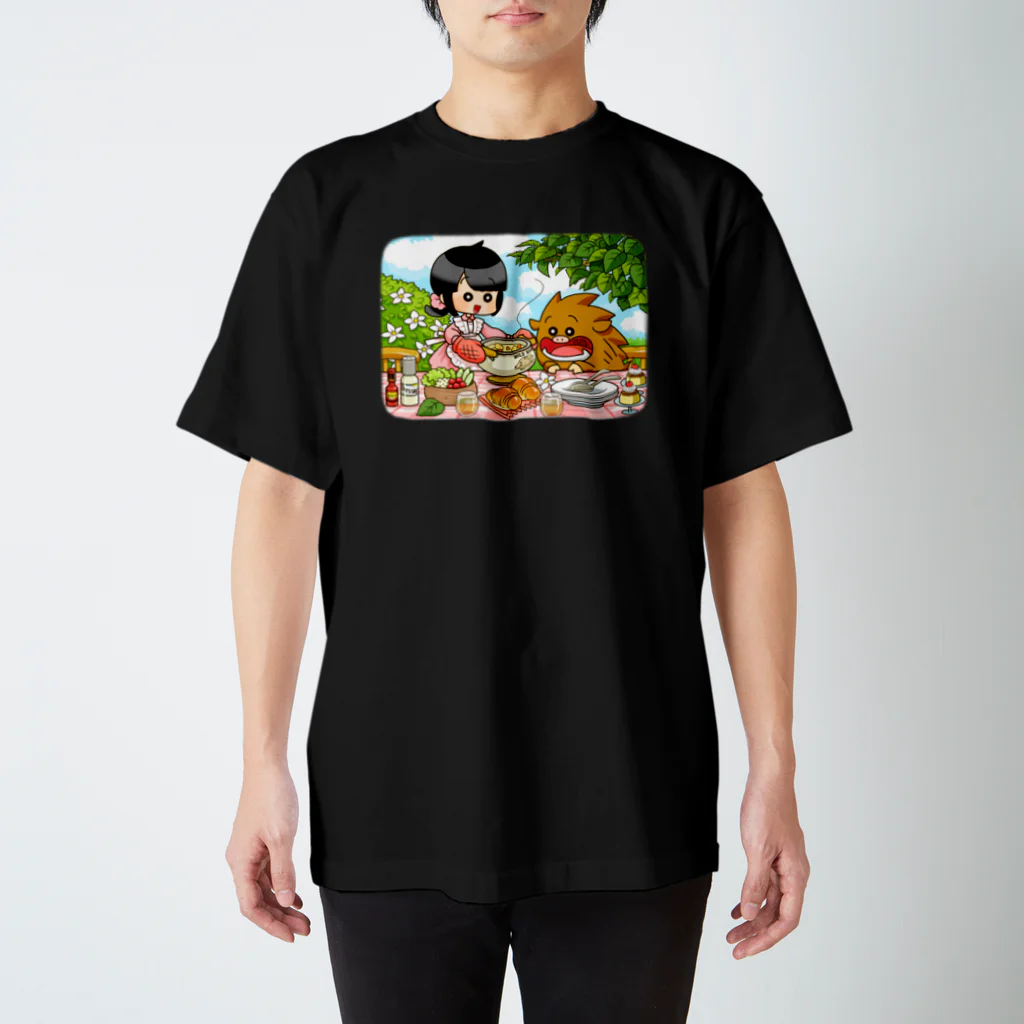 イノシシライフ INOsisiLIFEのふゆゆんとぼさいのの食卓 Regular Fit T-Shirt