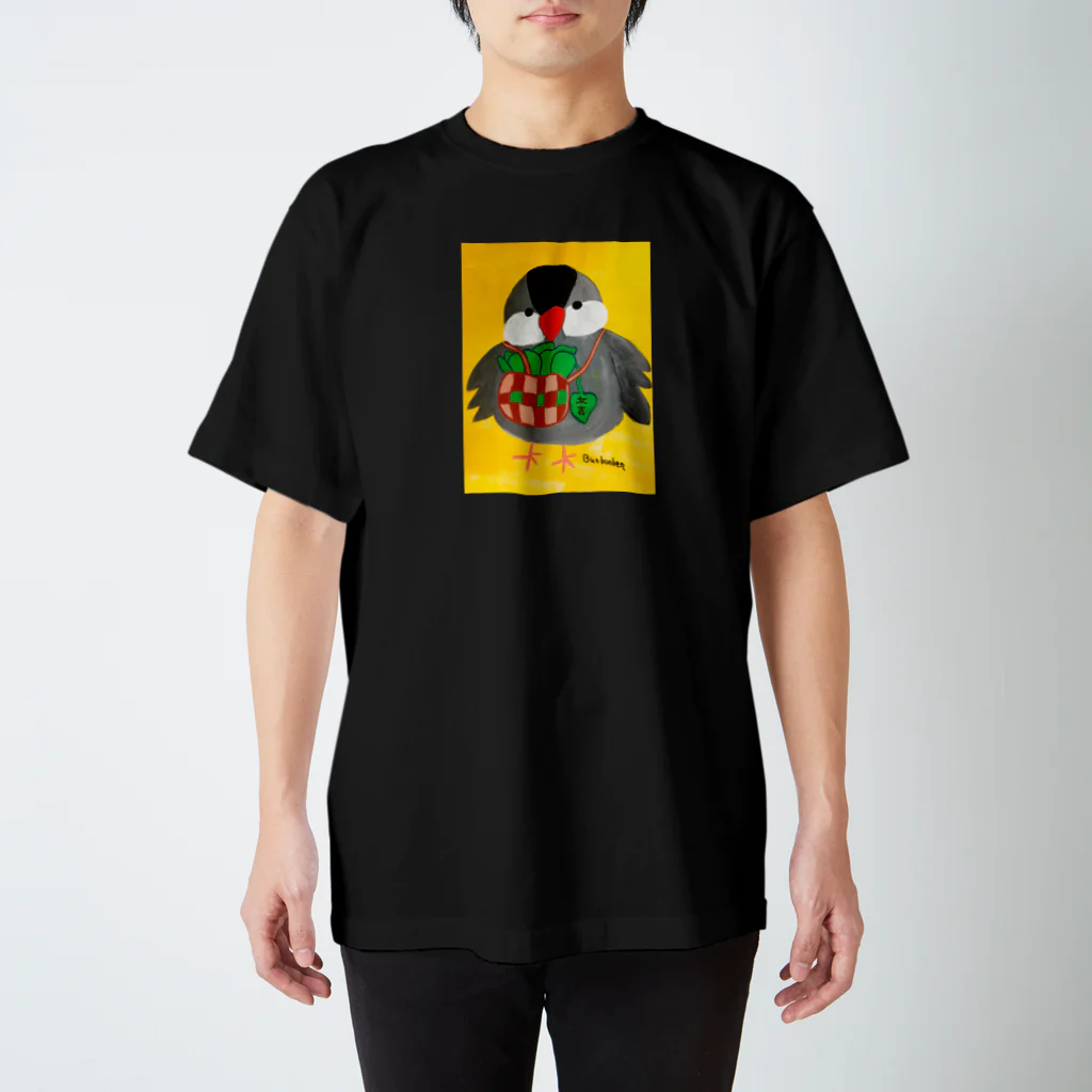 Bunbonbenの文鳥一家小松菜推進委員長 文吉くん スタンダードTシャツ