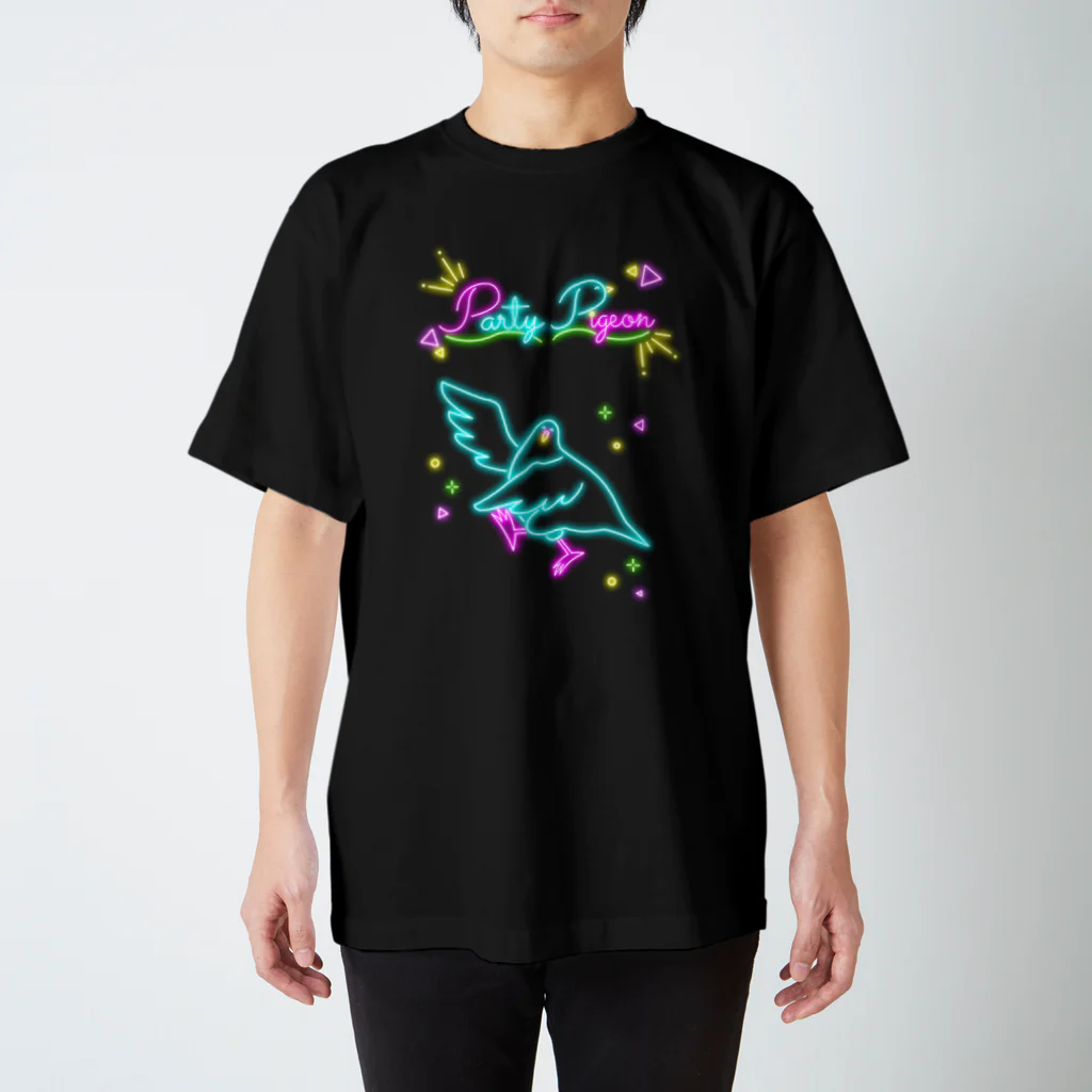 ODAYAKAの穏和な鳩 パリピネオン Regular Fit T-Shirt