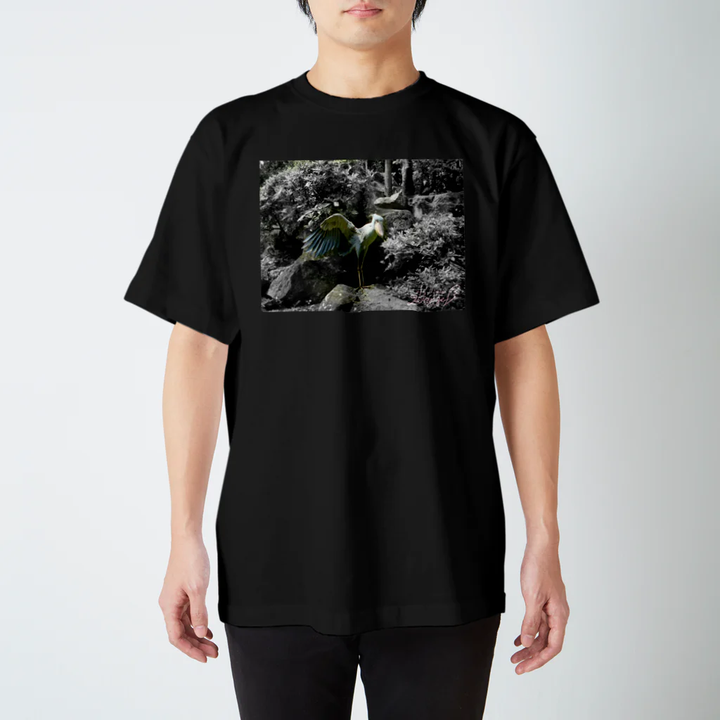 Voyage la Calopsitteのハシビロコウの誘惑 スタンダードTシャツ