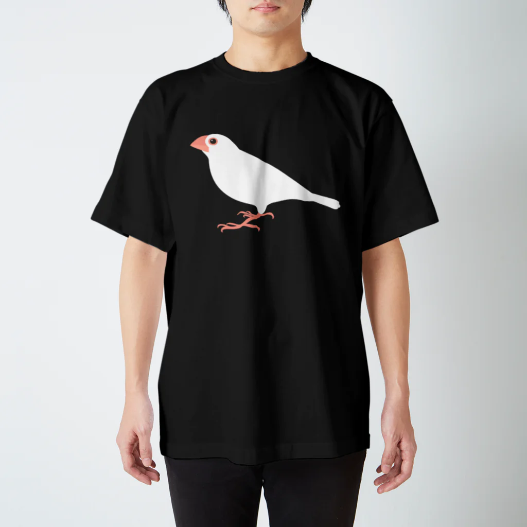 文鳥ちゅんねる【公式グッズストア】の白文鳥Ｔシャツ スタンダードTシャツ