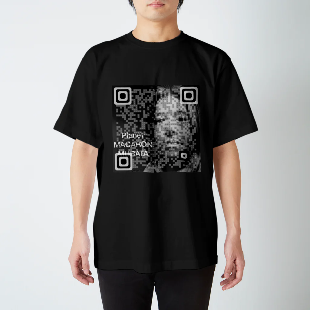 Murataのマカロン星人QRコード スタンダードTシャツ