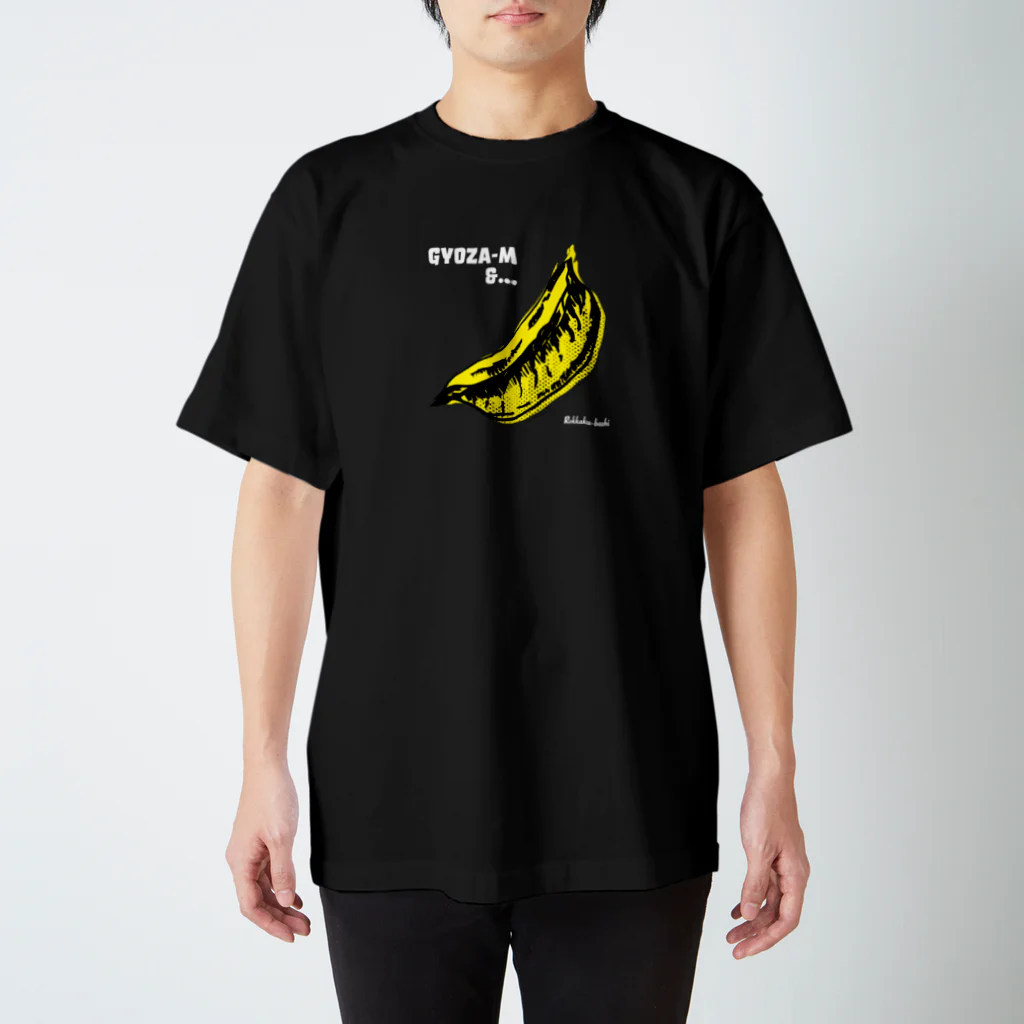 Mの白フォントフロントプリント Regular Fit T-Shirt