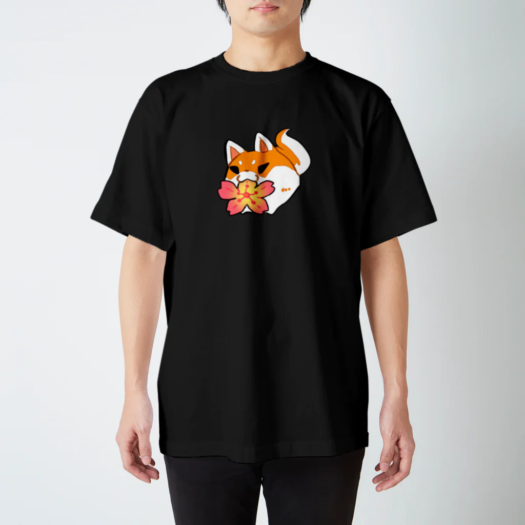 墨吉ぽち狐の桜もちぽ スタンダードTシャツ