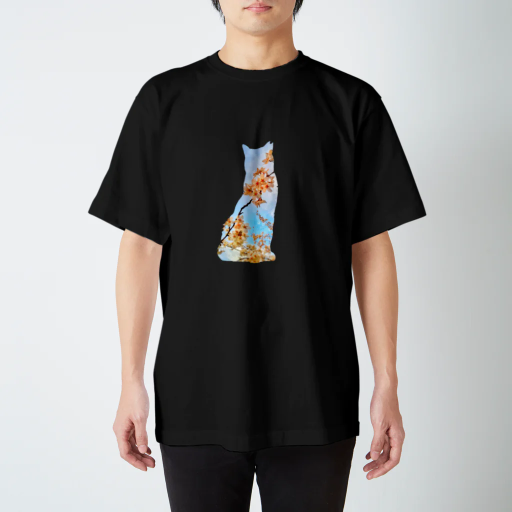 うちのねこの桜猫 スタンダードTシャツ