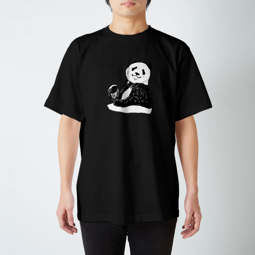 ばじぃとニコみとパンダのこっち向いたパンダ Regular Fit T-Shirt