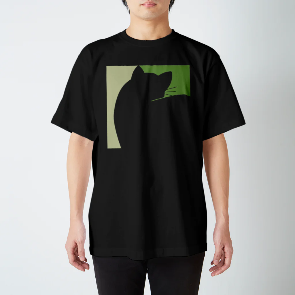 Chat noirの黒猫Tシャツ Chat noir D Regular Fit T-Shirt