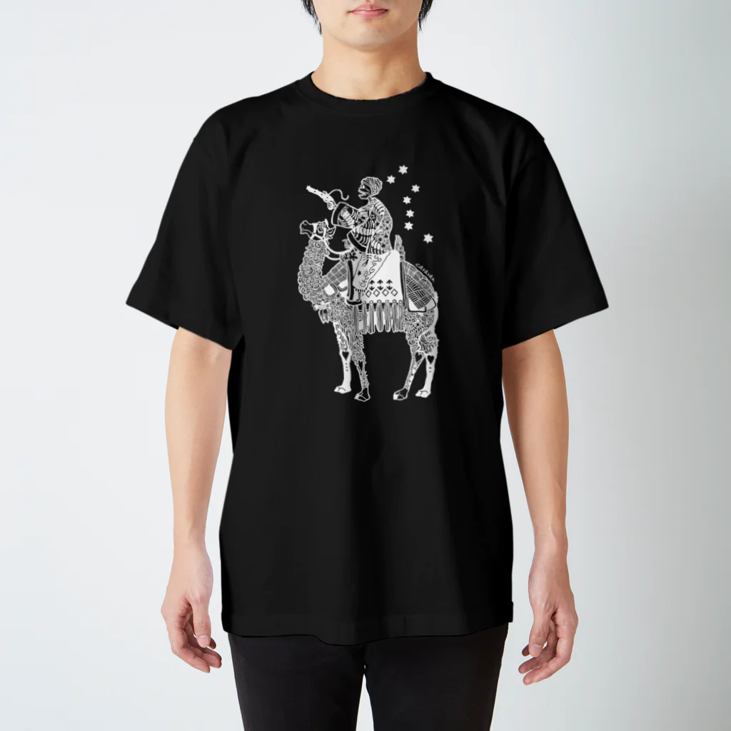 CARAVANのラクダと骨 スタンダードTシャツ