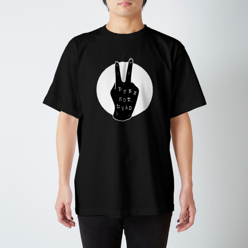 裏ピース Punx Not Dead Regular Fit T Shirt By Dead End Design Dead End Design Suzuri