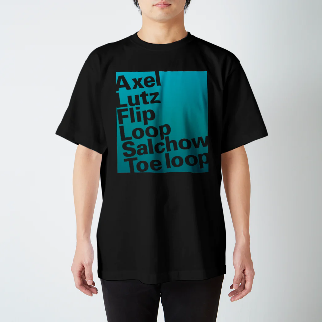 rd-T（フィギュアスケートデザイングッズ）のfigure skate jump_dcgr Regular Fit T-Shirt