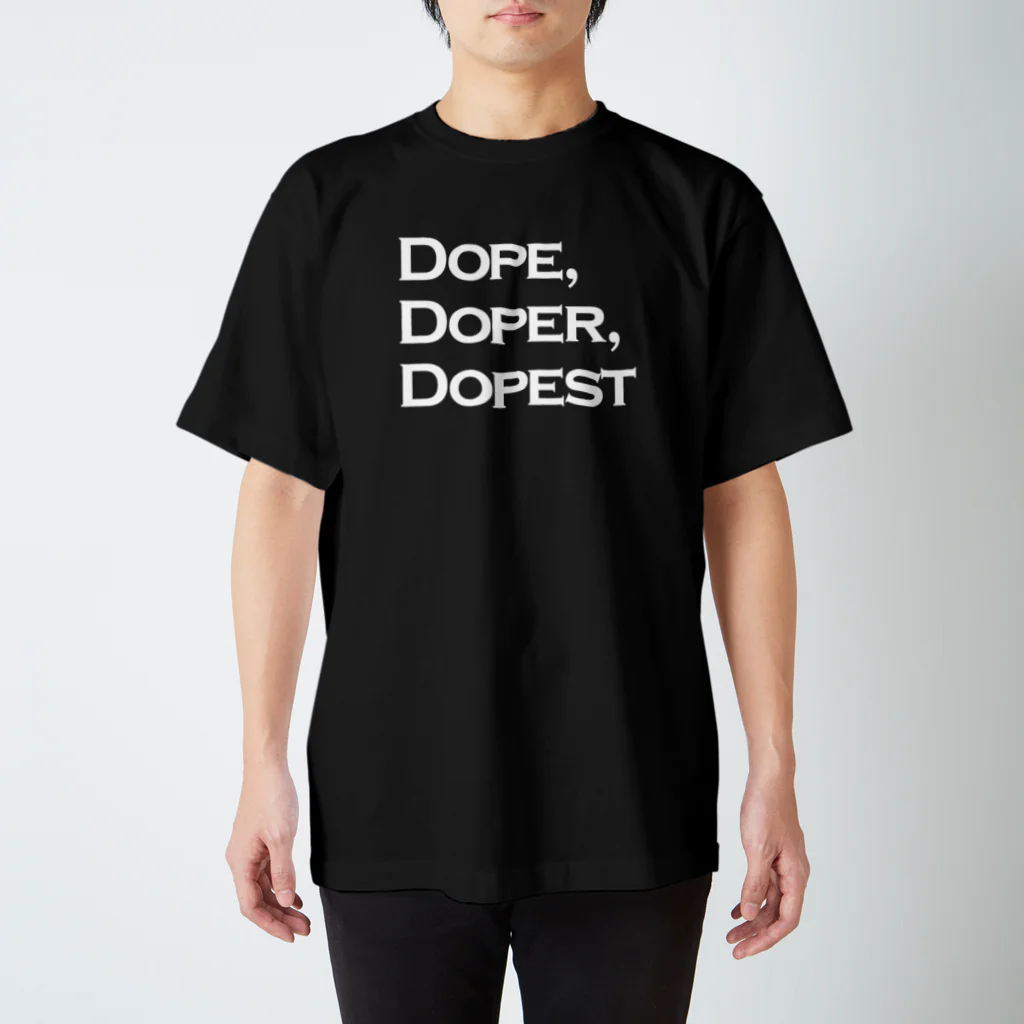 mangatronixのDope, Doper, Dopest(濃い色ボディ用)  Regular Fit T-Shirt