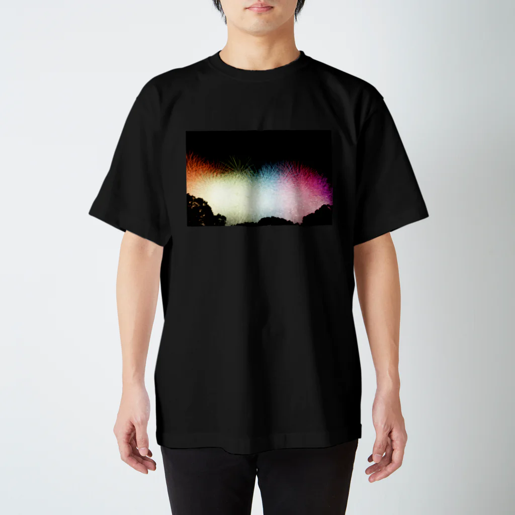 yosshiのColorful Fireworks Regular Fit T-Shirt