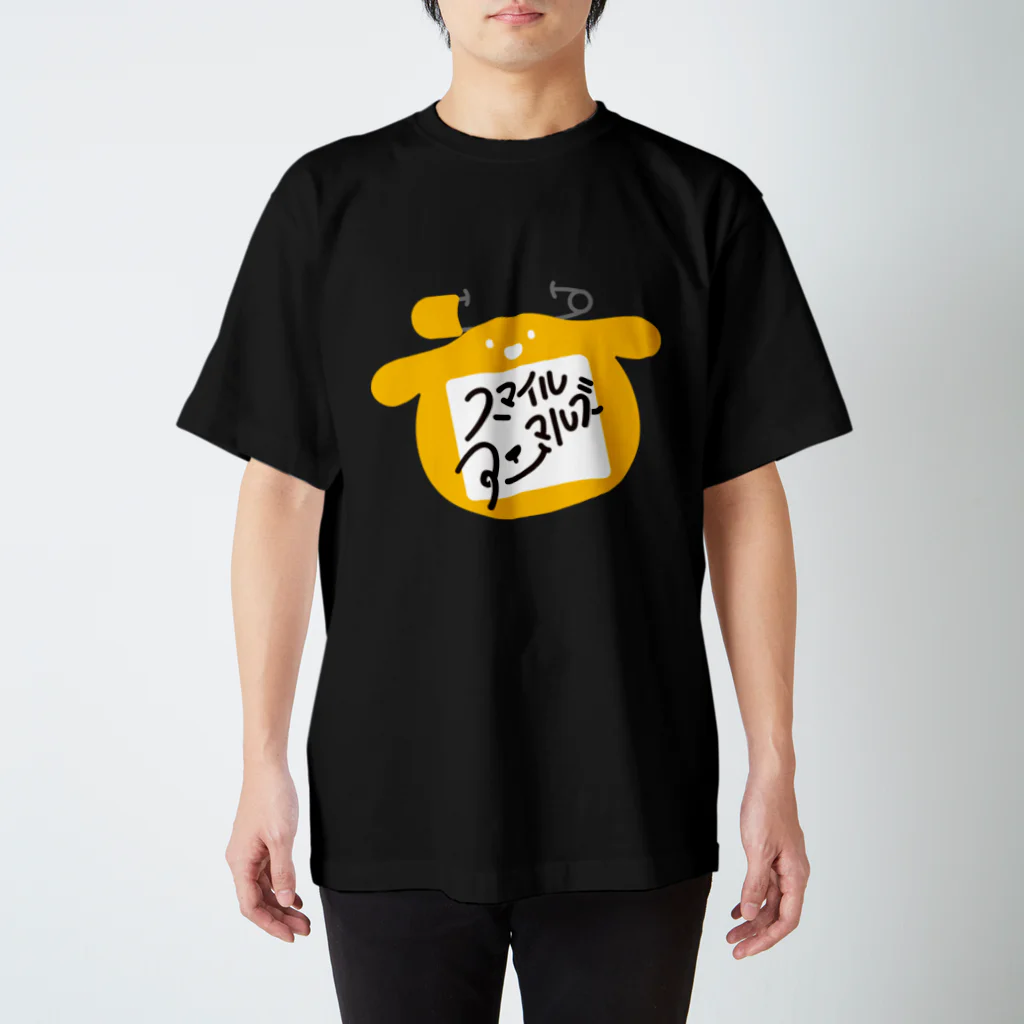 NPO法人SMILE ANIMALSオフィシャルショップのスマイルアニマルズ_黒 Regular Fit T-Shirt