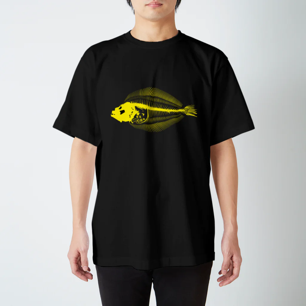 東京心技体の黄色ヒラメ スタンダードTシャツ