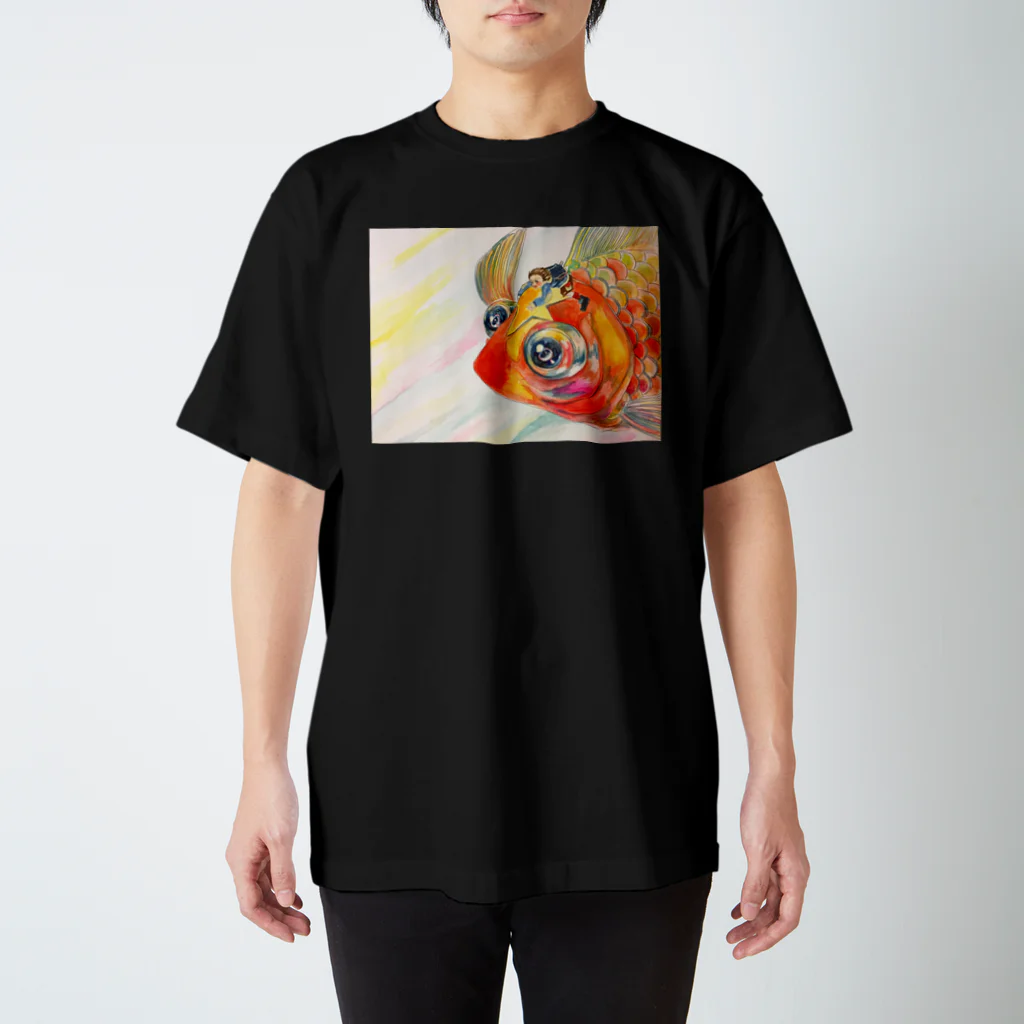 593の金魚と少年 2 スタンダードTシャツ