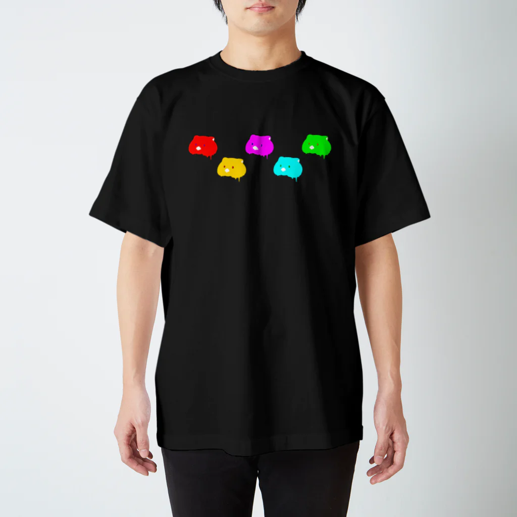 ほっぺぇた（頬平太）のしたたるウォンバット スタンダードTシャツ