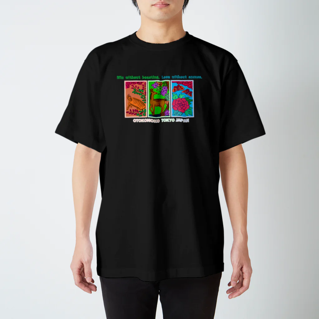 OTOKONOKOTOKYOJAPANの令和花札-INOSHIKACHO- Regular Fit T-Shirt