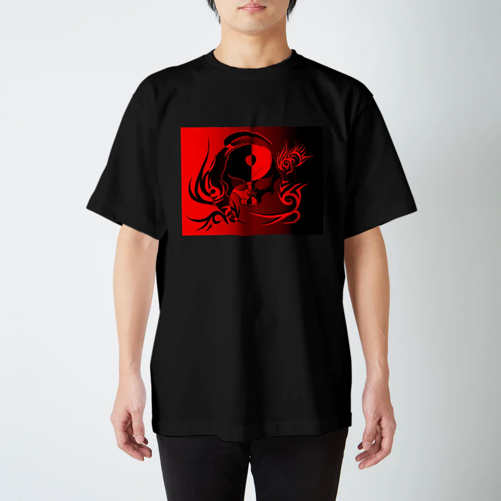 Ａ’ｚｗｏｒｋＳの陰陽　悪(EVIL) スタンダードTシャツ