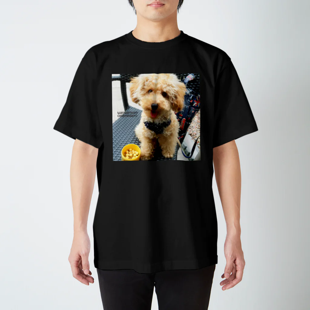 wanwanwanのカフェに行ったわん🐶 スタンダードTシャツ