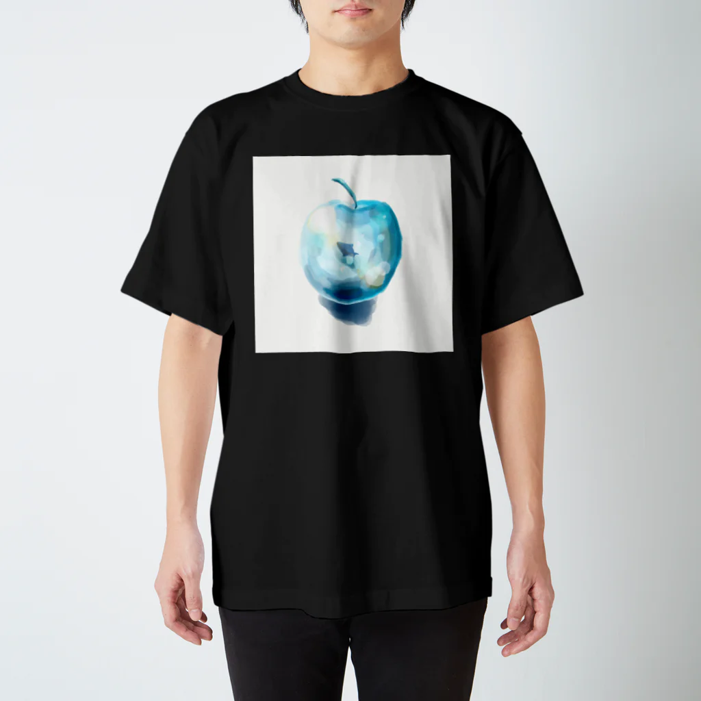 かやぬまさん家の水のりんご(白枠ありver.) スタンダードTシャツ