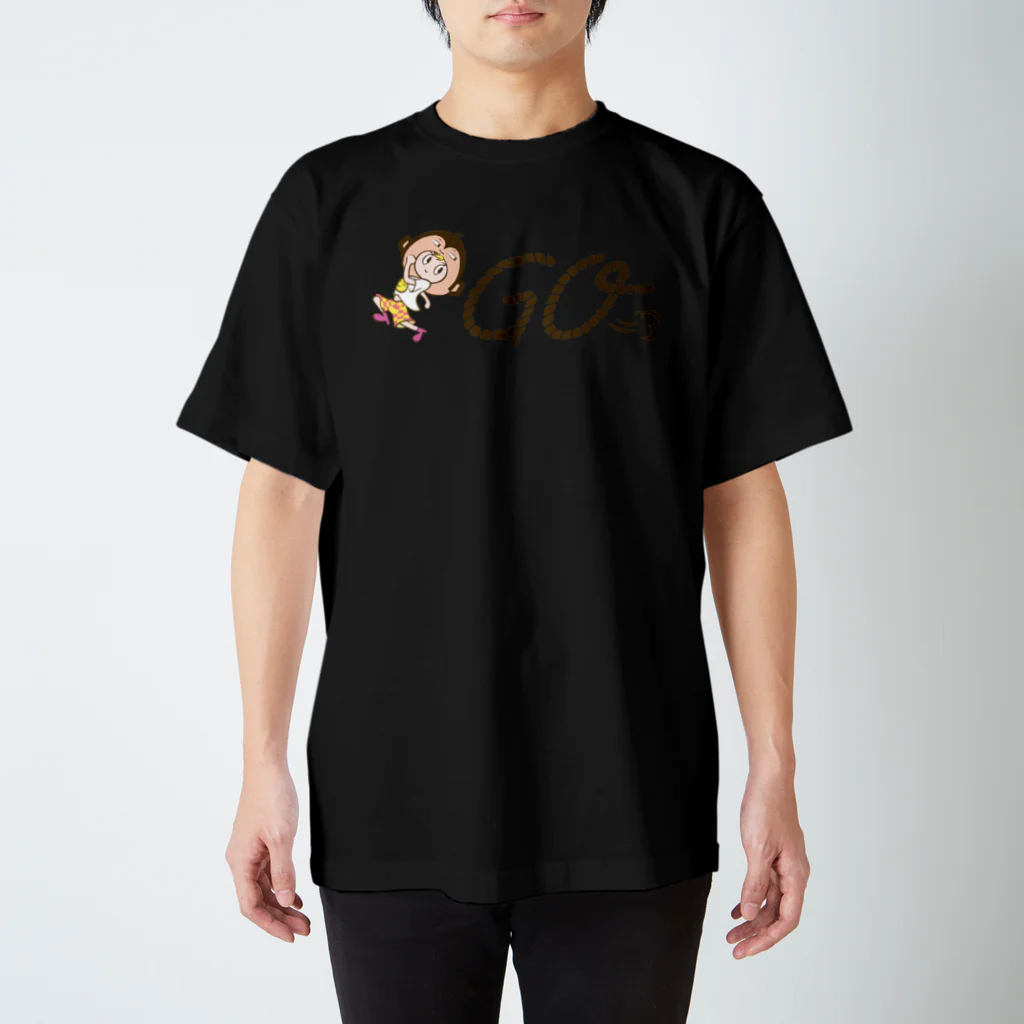 EIKO!GO!!オフィシャルショップの英吉Tシャツ3 ブラック スタンダードTシャツ