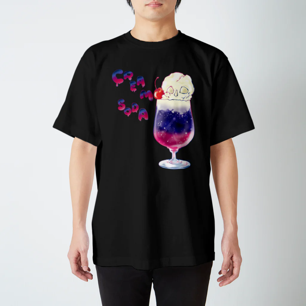 みあまゆあのスカルクリームソーダ Regular Fit T-Shirt