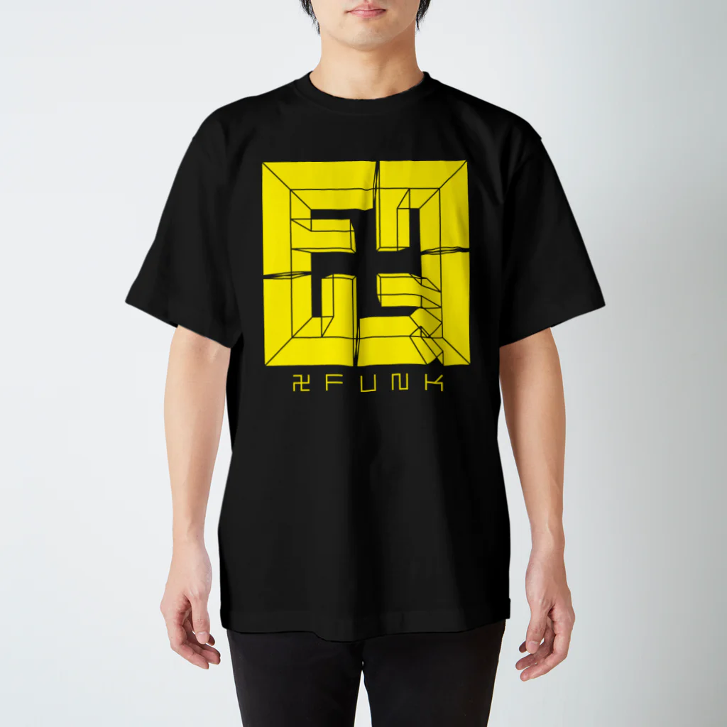 DEATHPOGRAPHYの卍FUNK 1 YELLOW Regular Fit T-Shirt