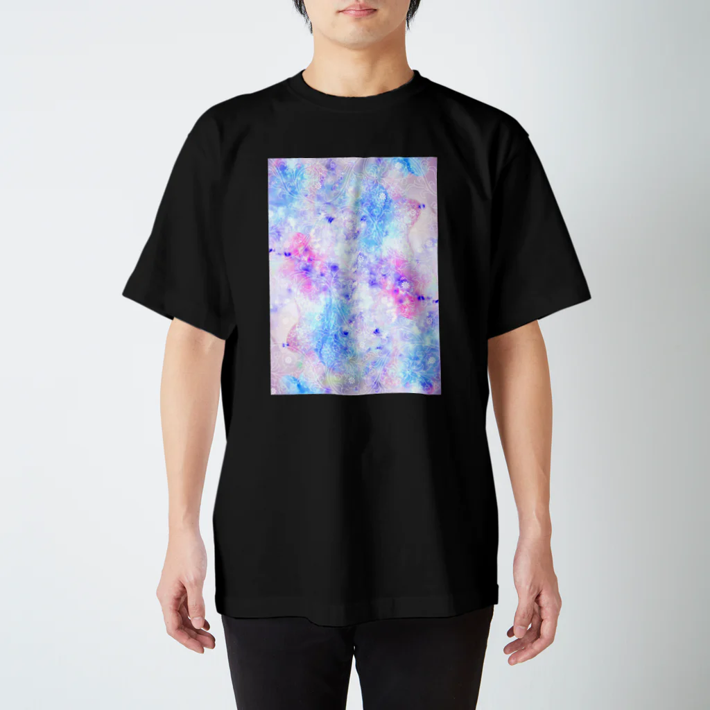 森林木太郎のキラキラ003(お花パープル) Regular Fit T-Shirt